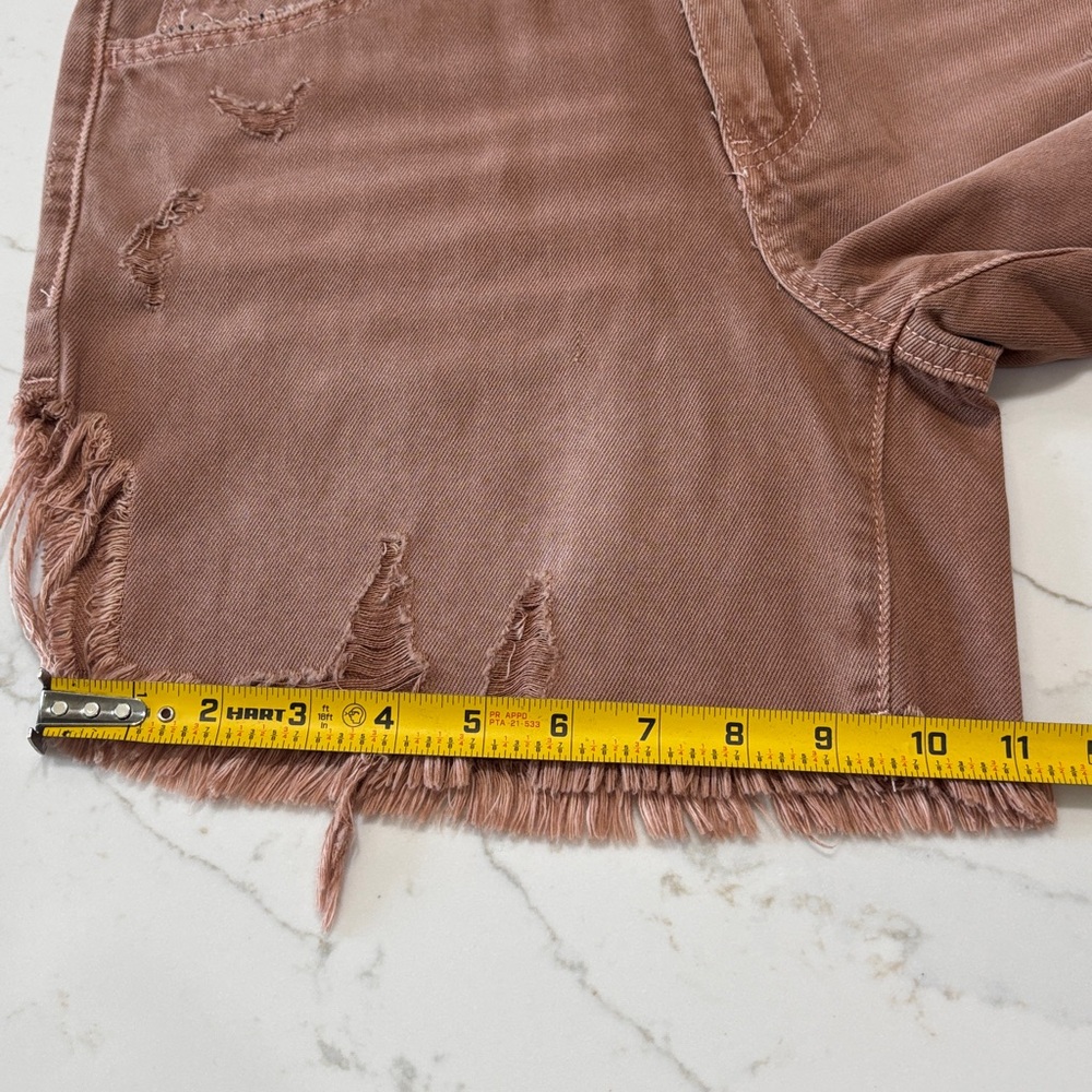 Vervet high rise Women's Frayed Brown Jean Shorts - Picture 15 of 15